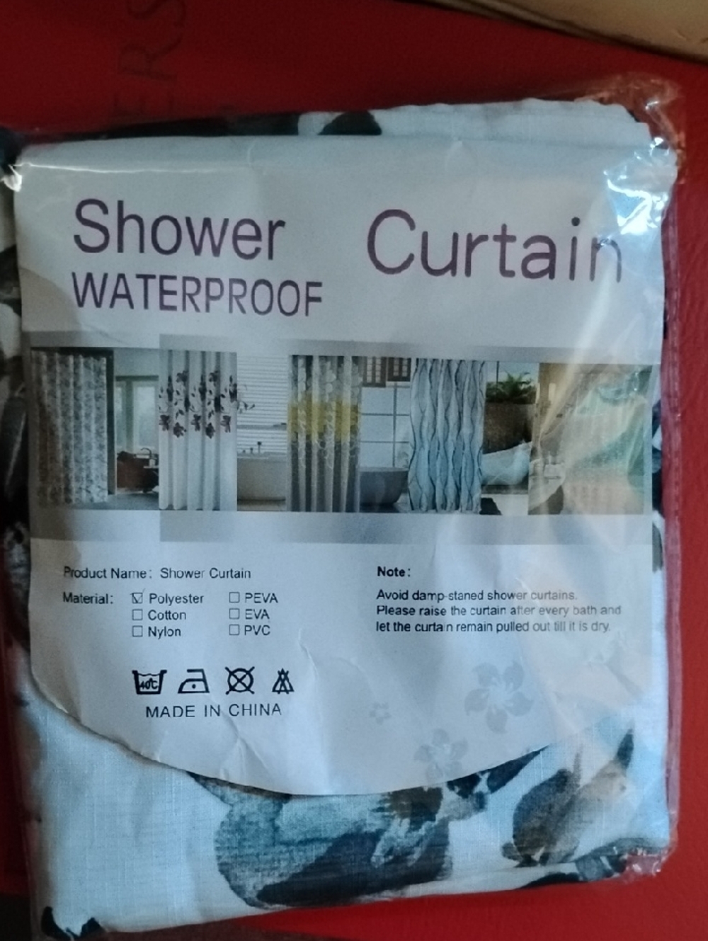 Waterproof Shower Curtain - Blue Floral